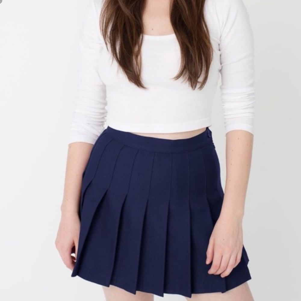 American Apparel navy tennis skirt